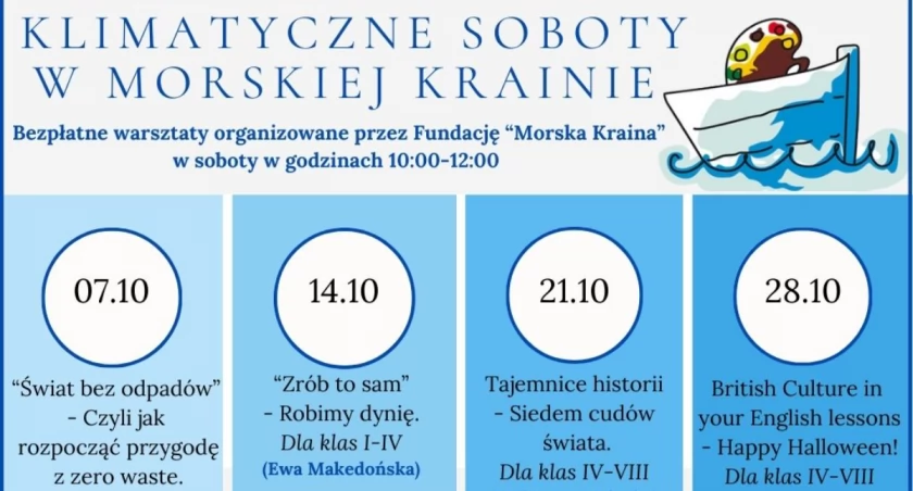 Bezpłatne warsztaty w Morskiej Krainie