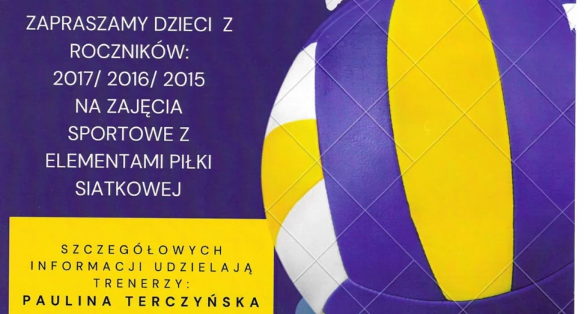 Siatkówka dla dzieci - zapisy na zajęcia