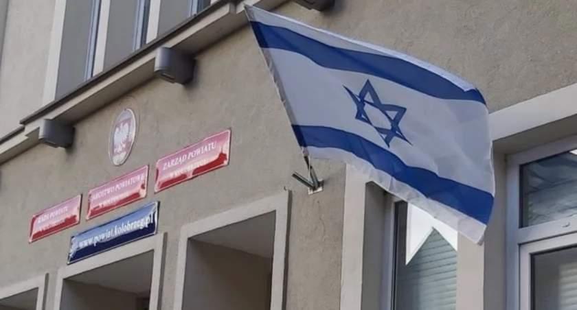 Flaga Izraela zawisła na budynku Starostwa Powiatowego