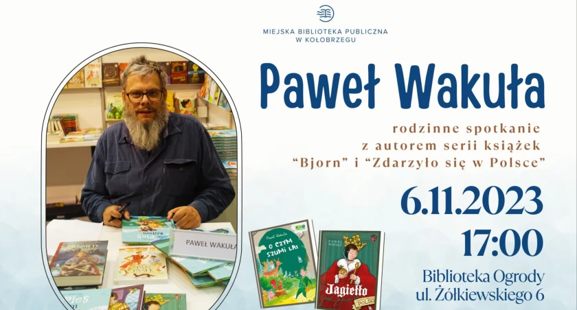Ceniony autor literatury dziecięcej i młodzieżowej odwiedzi Kołobrzeg