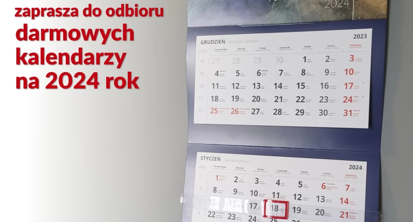 Darmowe kalendarze dla mieszkańców powiatu