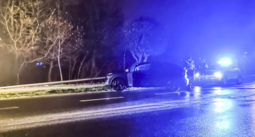 Straciła panowanie nad pojazdem. Skosiła latarnię
