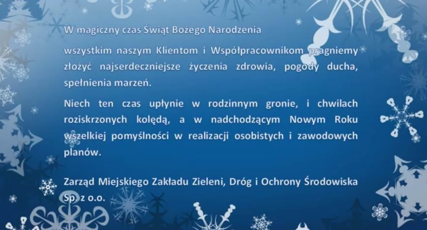Życzenia MZZDiOŚ