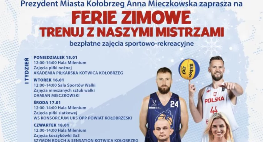 Trenuj z Naszymi Mistrzami czyli Ferie w Miejskim Ośrodku Sportu i Rekreacji