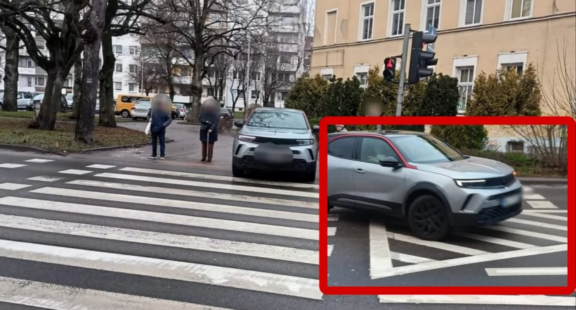Chciał przejść po pasach... Zapomniał tylko, że siedzi w aucie?