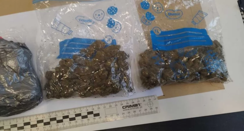 Miał przy sobie marihuanę, sole kokainowe i tabletki ecstasy. Został zatrzymany przez policję