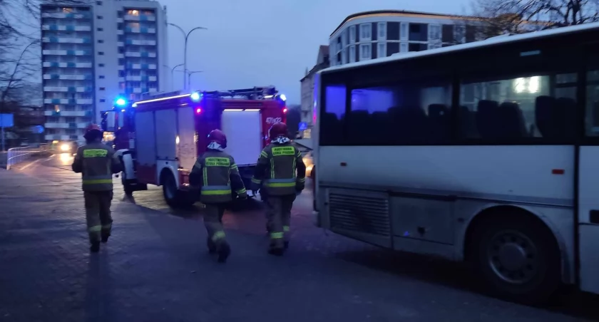 Pożar autobusu. Kierowca opanował sytuację 