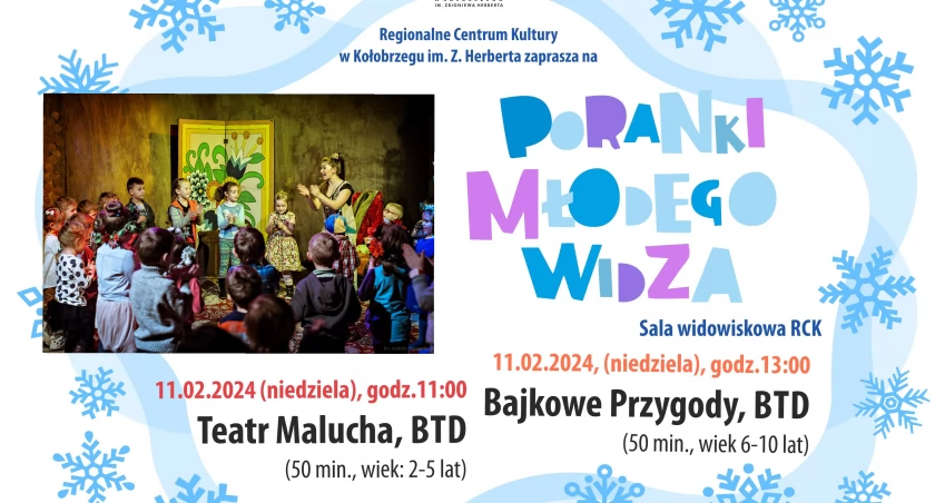 Dwa spektakle w ramach Poranków Młodego Widza