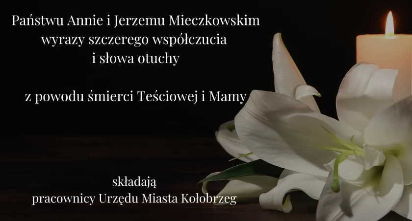 Wyrazy szczerego współczucia i słowa otuchy...
