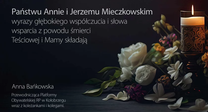 Kondolencje dla Anny i Jerzego Mieczkowskich