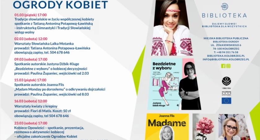 Podzielą się swoimi historiami i przemyśleniami. “Ogrody Kobiet” w marcu w bibliotece