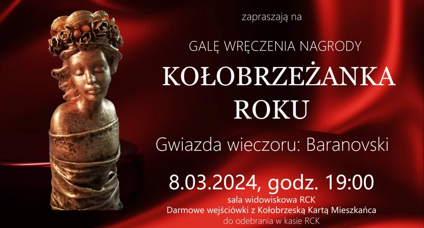 Gala Kołobrzeżanka Roku w najbliższy piątek. Gwiazdą wieczoru Baranovski