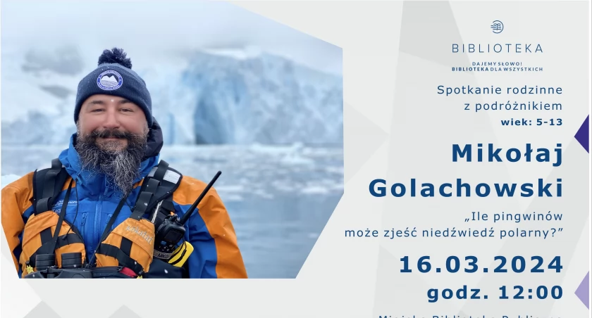 Sześć razy dotarł na Biegun Północny. Spotkanie z podróżnikiem Mikołajem Golachowskim