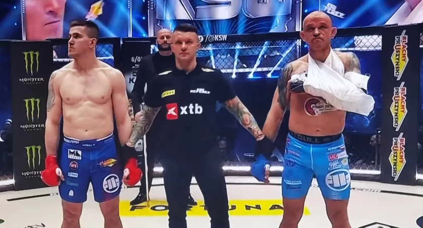 Złamana ręka wyklucza Damiana Mieczkowskiego z walki w KSW. Ogromny pech kołobrzeskiego zawodnika