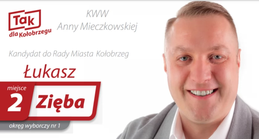 Łukasz Zięba - kandydat do Rady Miasta Kołobrzeg