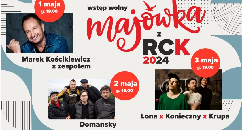 Kto wystąpi podczas majówki? Zobacz co przygotował RCK na długi weekend