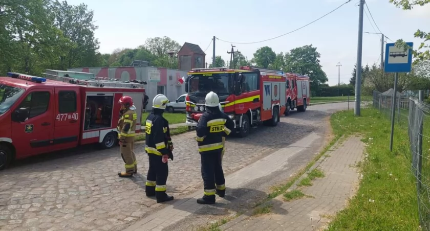 Koparka uszkodziła rurę z gazem