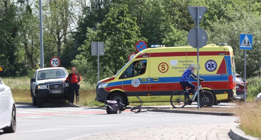 Straszy mężczyzna potrącił rowerzystę 
