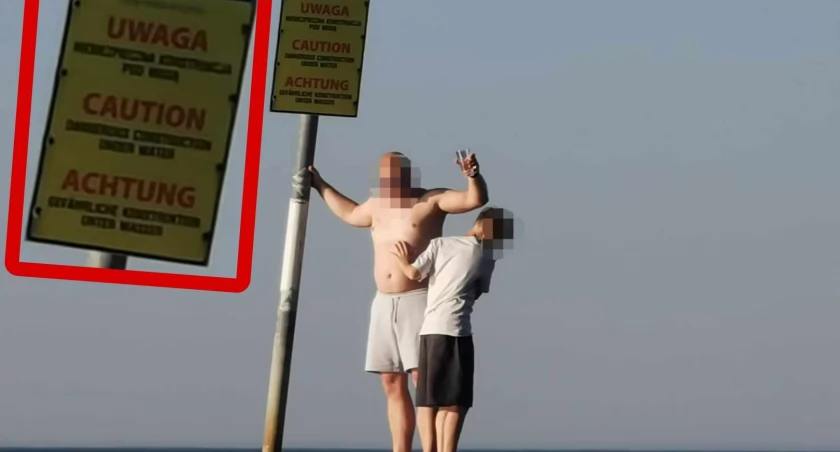 Tablica z ostrzeżeniem? Turyści: trzeba sobie z nią zrobić zdjęcie