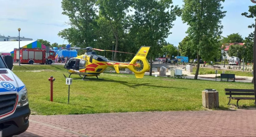 W Ustroniu Morskim lądował śmigłowiec LPR