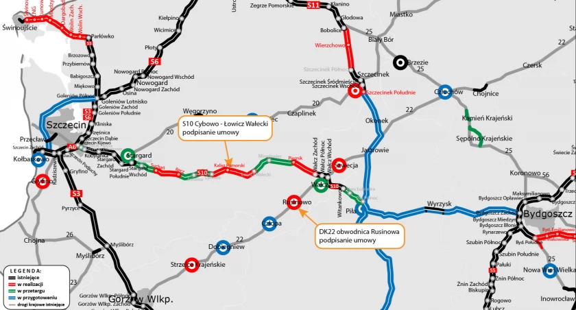 Kolejne odcinki dróg ekspresowych. Szybciej w stronę Trójmiasta i Warszawy
