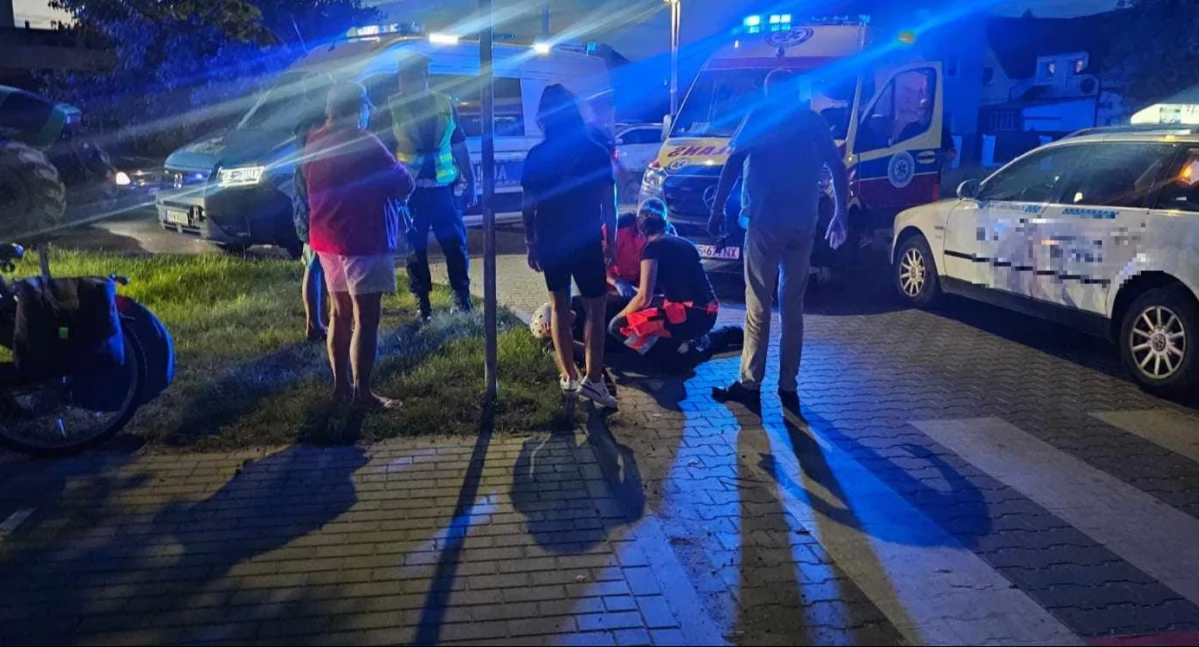 17-latek potrącony na pasach. Trafił do szpitala