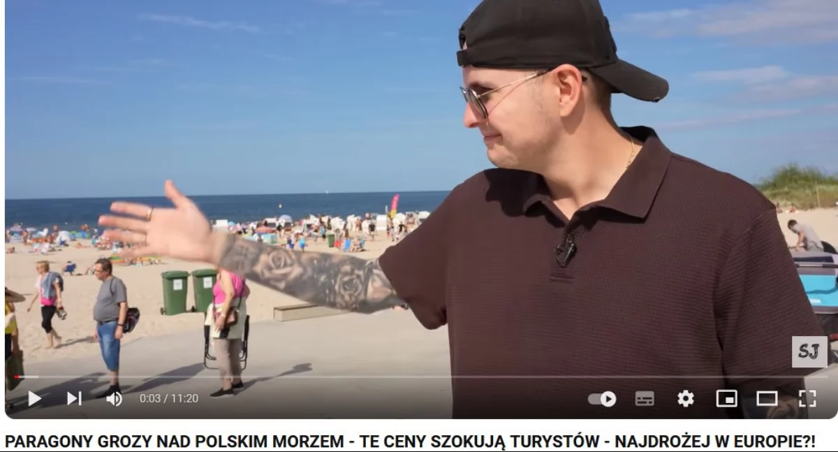  Znany youtuber sprawdził paragony grozy w Kołobrzegu. Internauci: „drogo jest już wszędzie