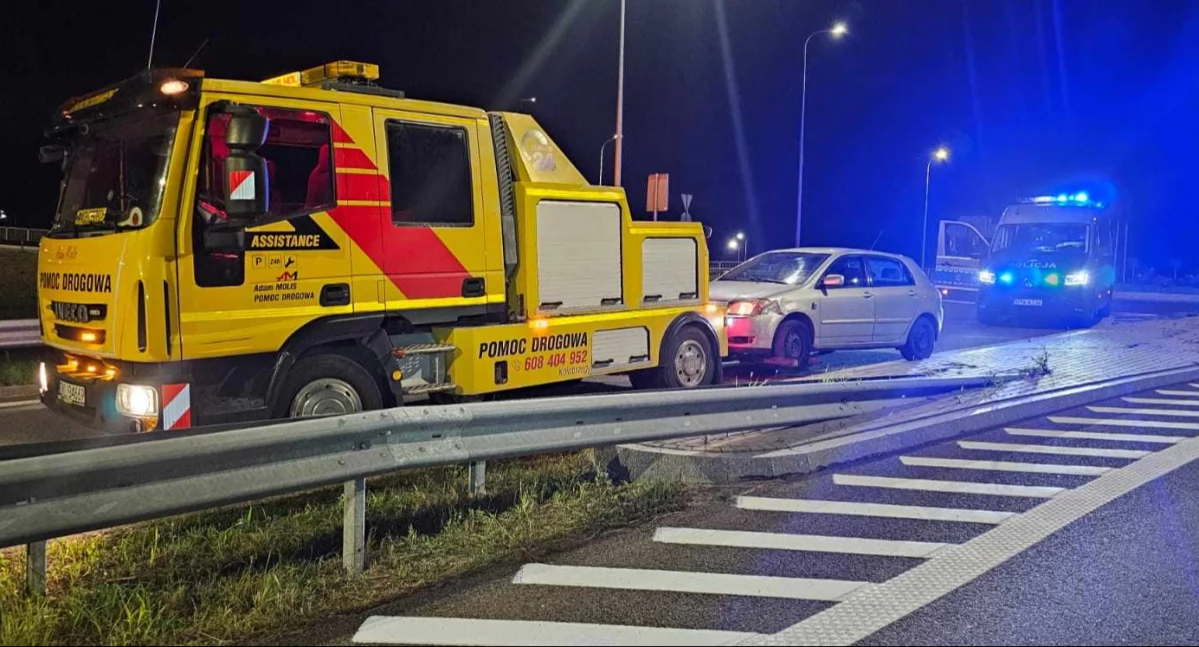 Pijany kierowca zatrzymany przed wjazdem na ekspresówkę | zdjęcia