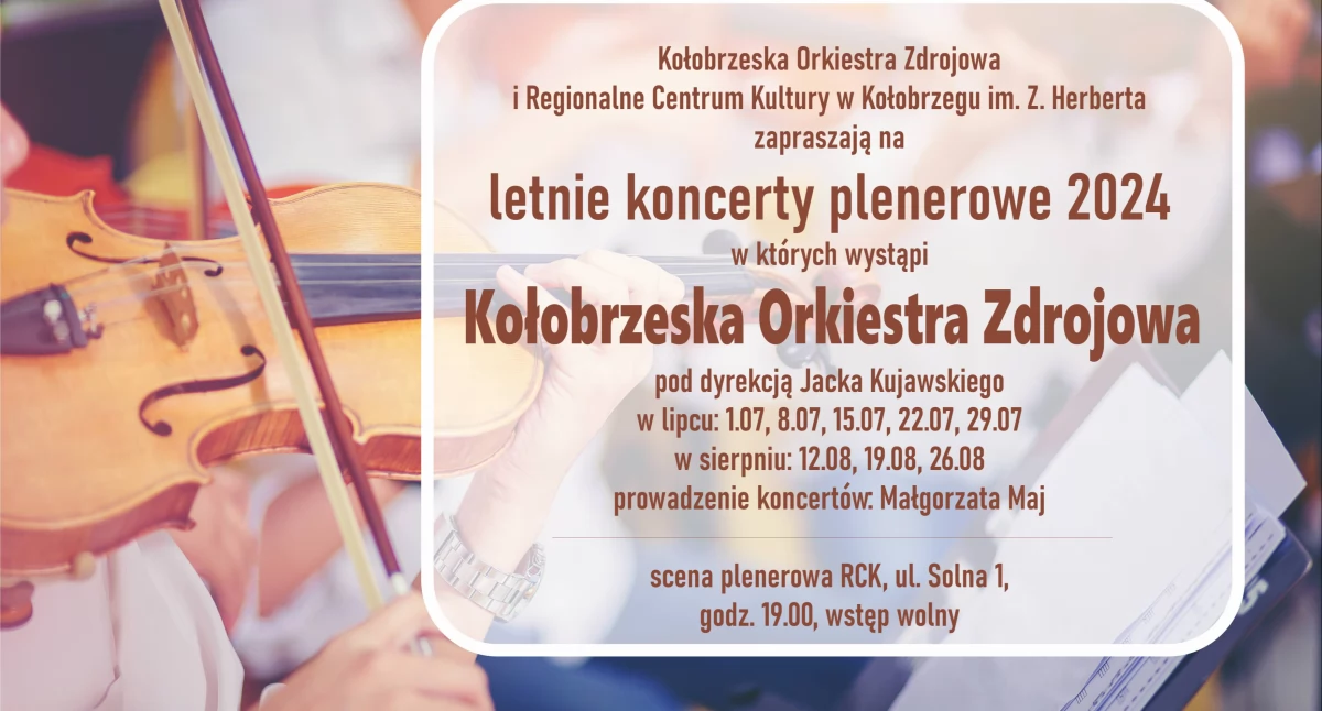 Koncert  Kołobrzeskiej Orkiestry Zdrojowej