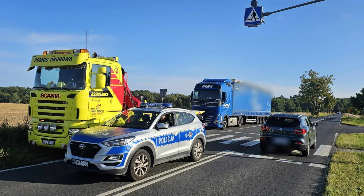 Obywatel Indii prowadził po spożyciu. Ciężarówkę odholowano