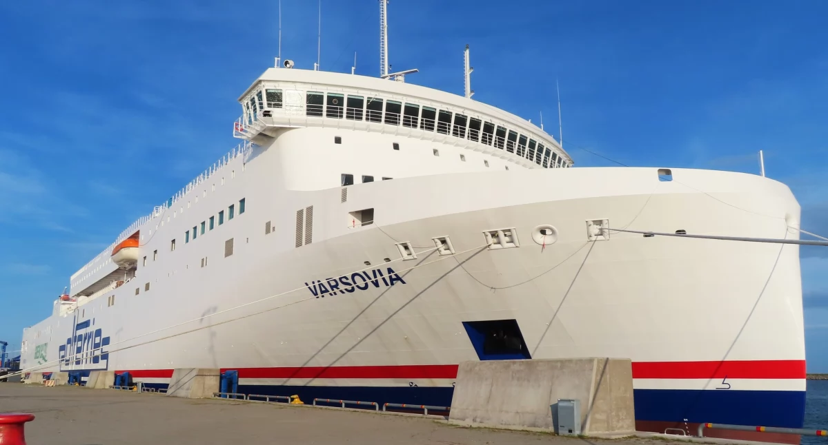 Polska Żegluga Bałtycka przywitała nowy prom. Jest największy we flocie Polferries