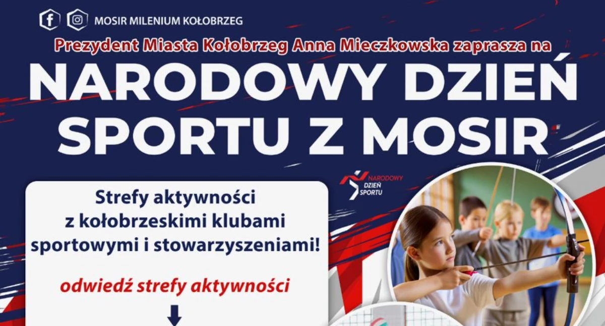 Zgarnij atrakcyjne nagrody! Narodowy Dzień Sportu z MOSiR Kołobrzeg