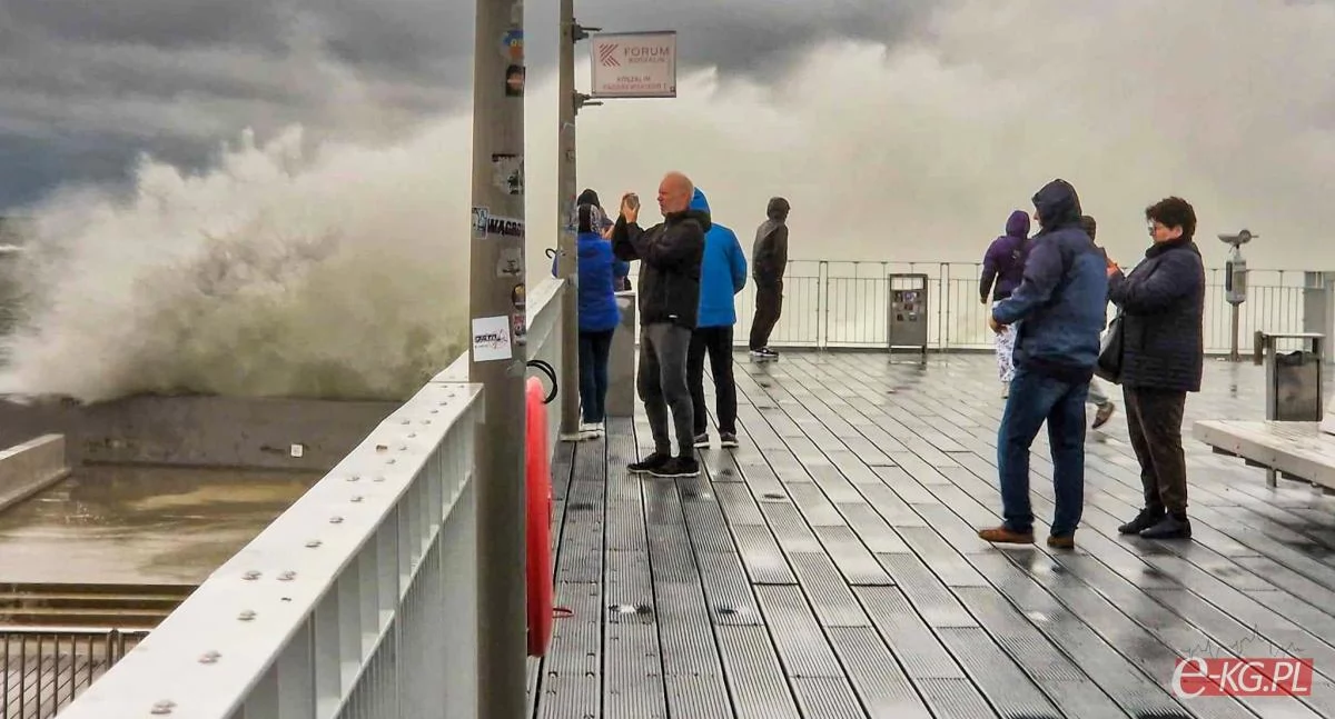 Północy wiatr i cofka. Tak wyglądał Bałtyk (foto)