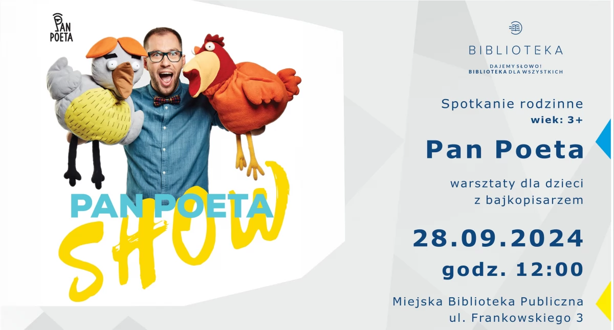 Pan Poeta odwiedzi Miejską Bibliotekę Publiczną