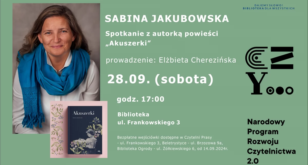 Sabina Jakubowska gościem Miejskiej Biblioteki Publicznej
