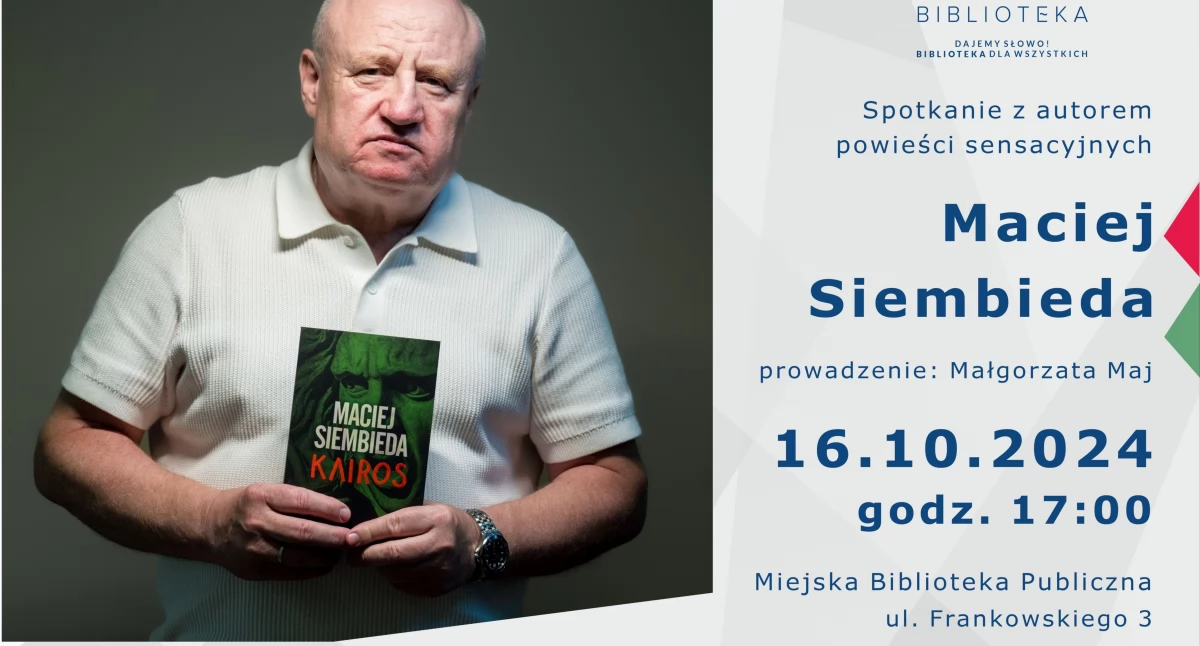 Jeden z najpopularniejszych autorów powieści sensacyjnych zawita do Kołobrzegu
