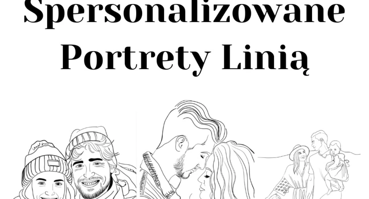 Wyjątkowy portret w minimalistycznym stylu, rysowany linią, dostarczony prosto na Twój e-mail!