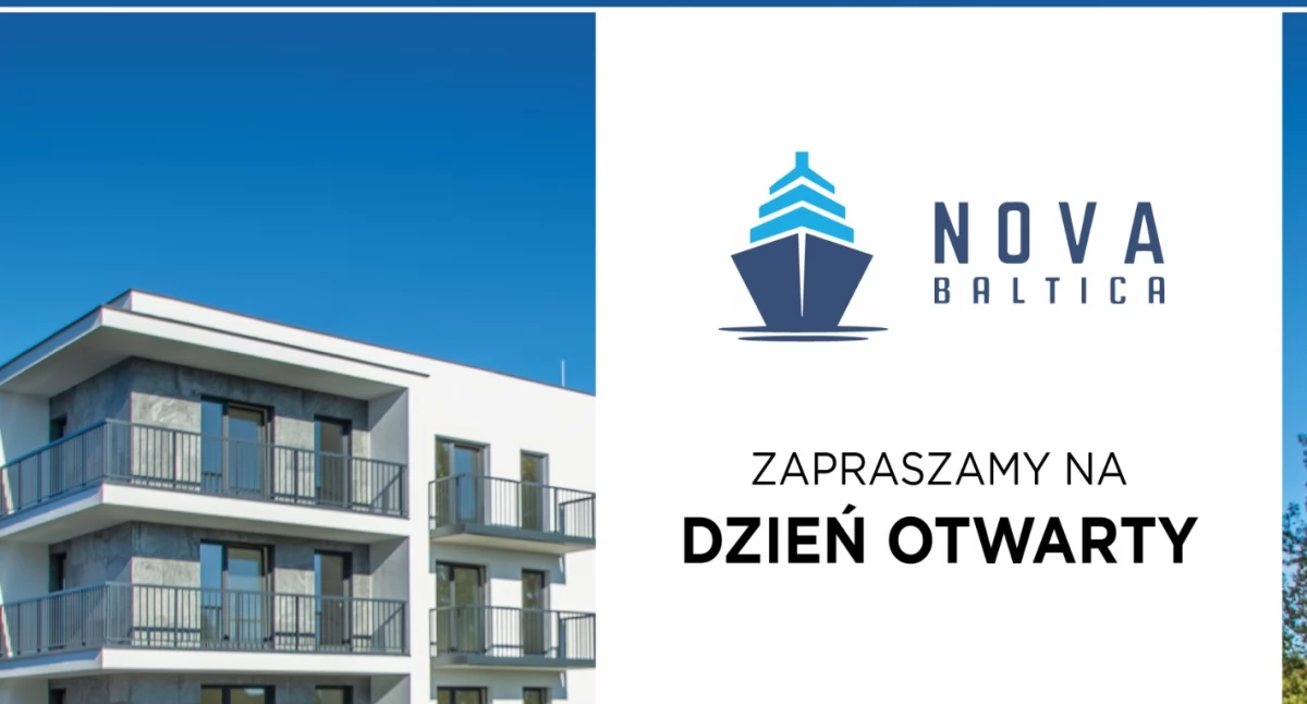 Dzień otwarty gotowej inwestycji. Rok czynszu gratis w Nova Baltica