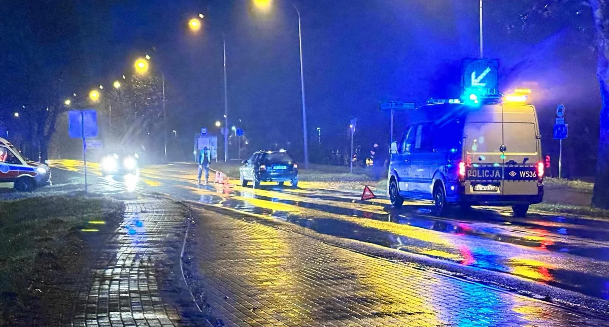 53-latek potrącony na pasach. Mężczyzna trafił do szpitala