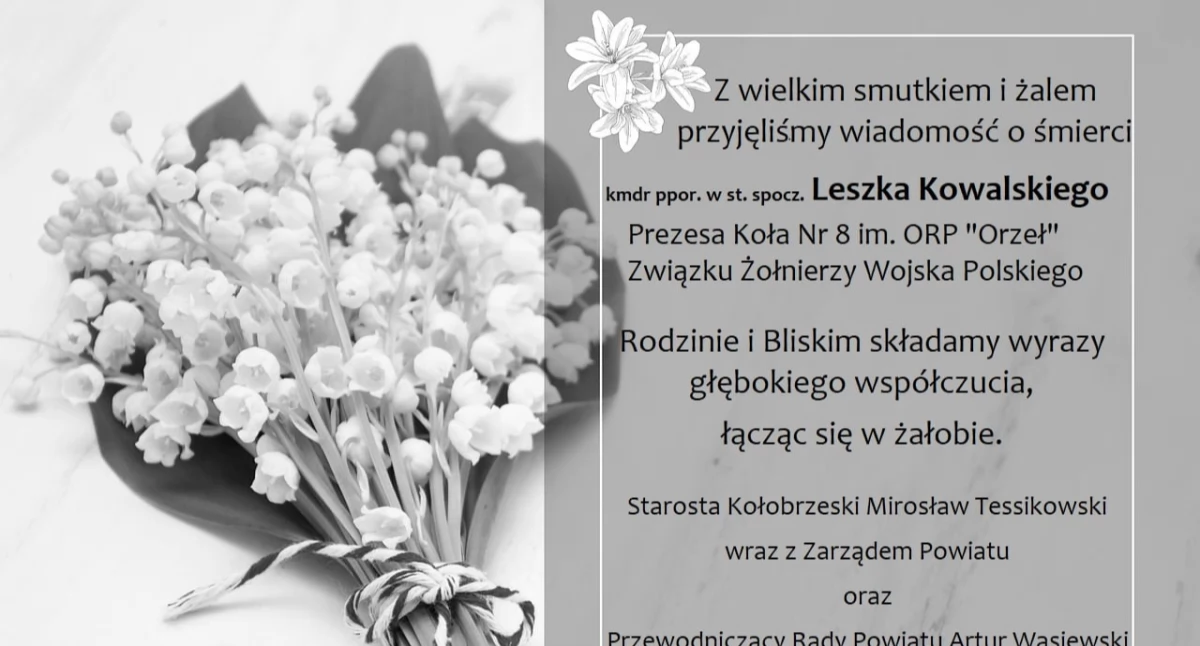 Wyrazy głębokiego współczucia...