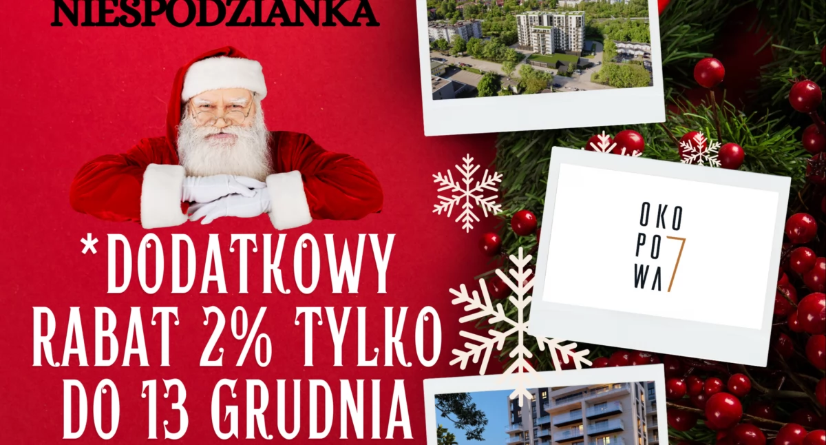 Mikołajkowa niespodzianka w inwestycji przy Okopowej 7!