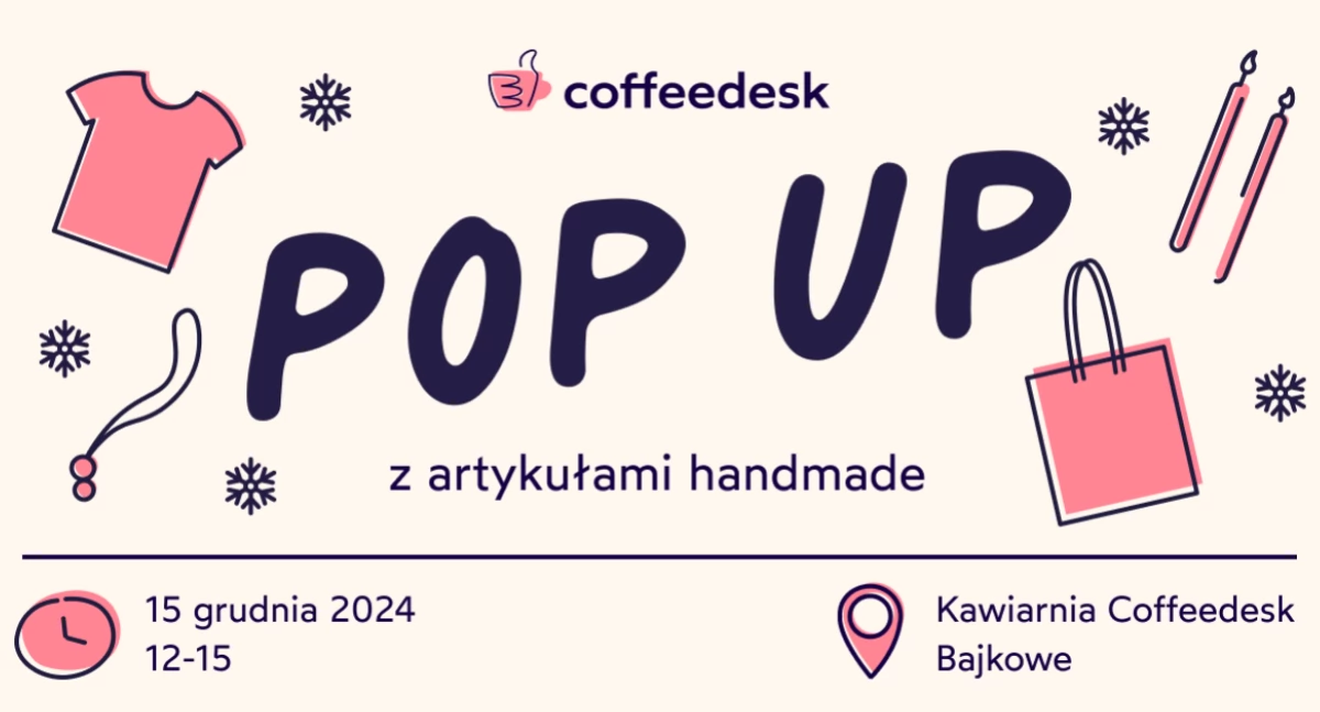 Świąteczny pop-up store w kawiarni Coffeedesk