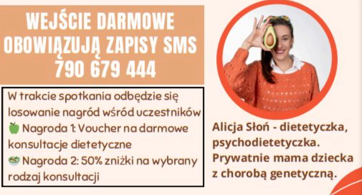 Odżywianie a jakość życia dziecka - bezpłatne spotkanie z dietetykiem