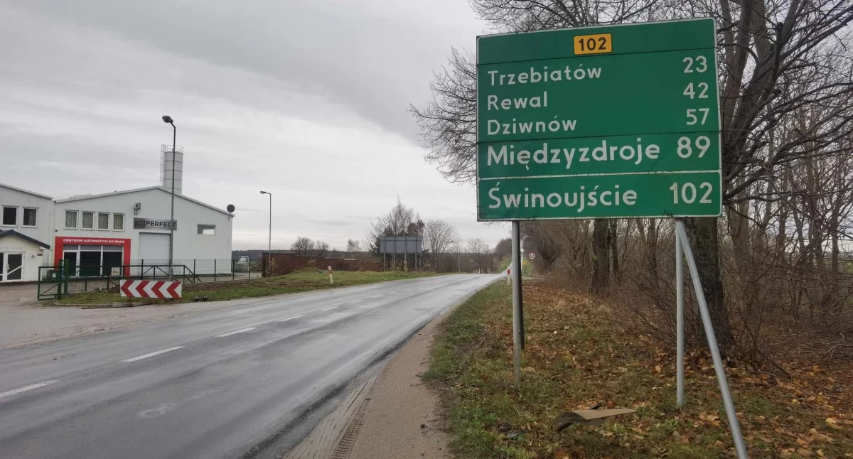 Data zamknięcia drogi Kołobrzeg - Trzebiatów