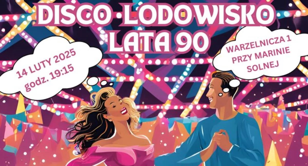 Walentynki na łyżwach w stylu lat 90