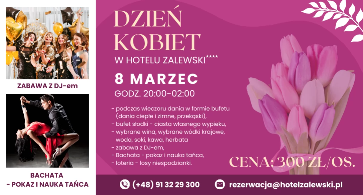 Dzień Kobiet w czterogwiazdkowym hotelu nad morzem!