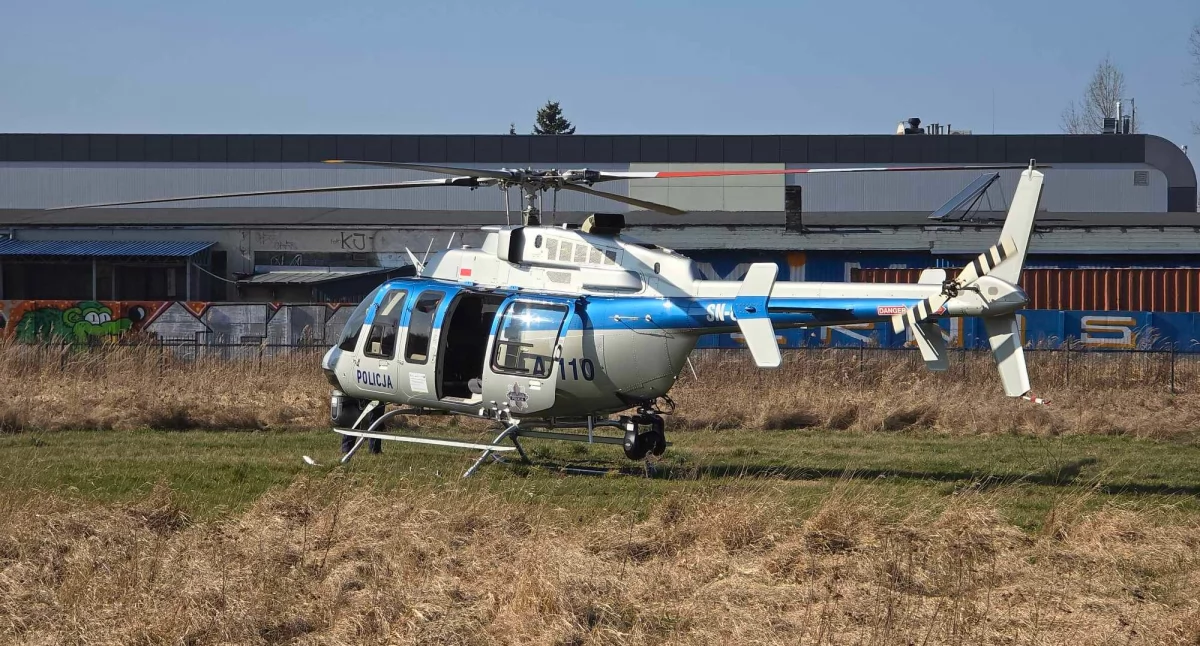 Przy straży pożarnej lądował helikopter. W bardzo ważnej sprawie