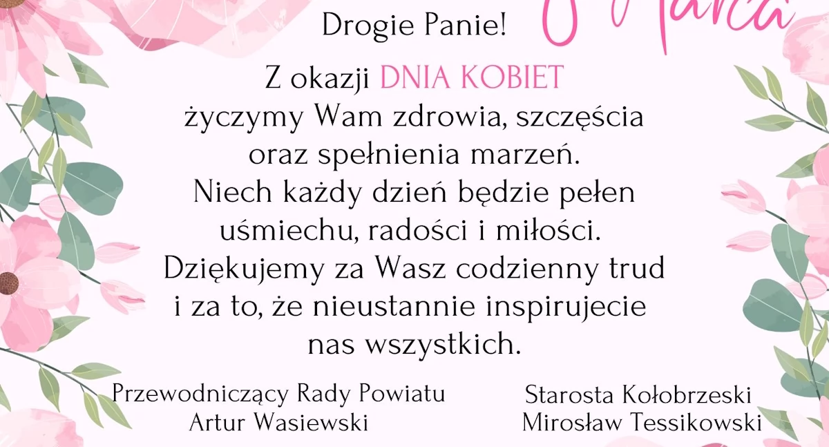 Życzenia z okazji Dnia Kobiet
