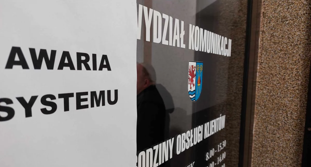 Awaria systemu CEPiK w Wydziale Komunikacji Starostwa Powiatowego 