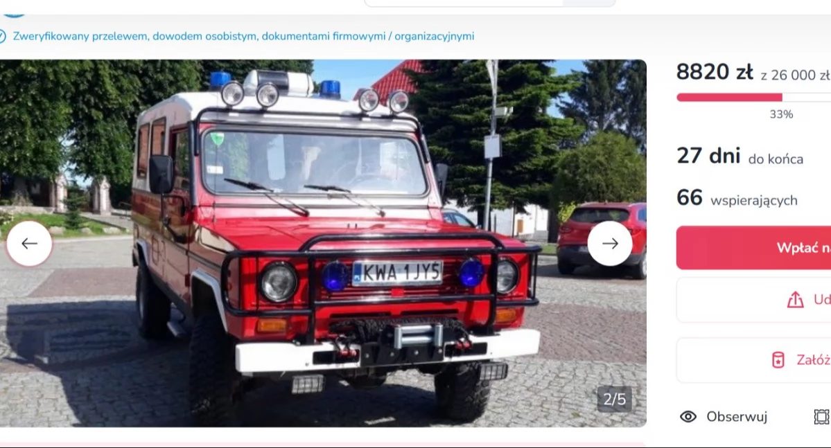 Trwa zbiórka na specjalistyczny pojazd dla Paramedic. W mieście pojawiły się skarbony